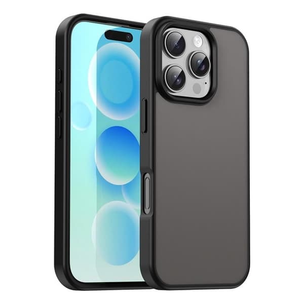 Mobilskal till iPhone 16 Pro Max Skin Touch Matte Svart