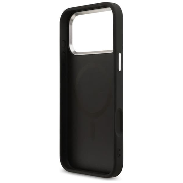 Guess Telefontaske til iPhone 17 Pro Max MagSafe 4G Trekantlogo - Sølv Silver