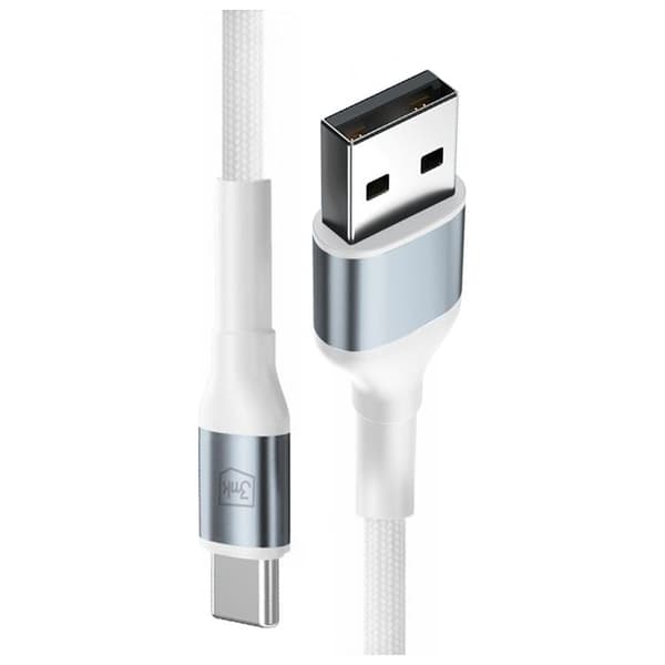 3MK USB-A til USB-C 18W Kabel 9V/2A 1m N-SERIE Hyper - Hvid Vit
