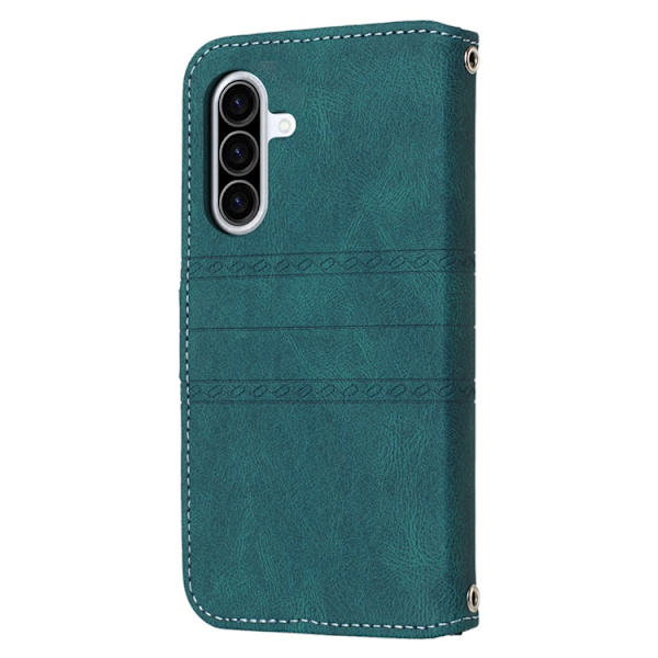 Galaxy A17 / A26 Plånboksfodral Imprinted Konstläder - Grön Grön