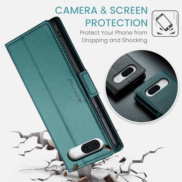 CASEME Plånboksfodral Konstläder för Google Pixel 8a - Grön