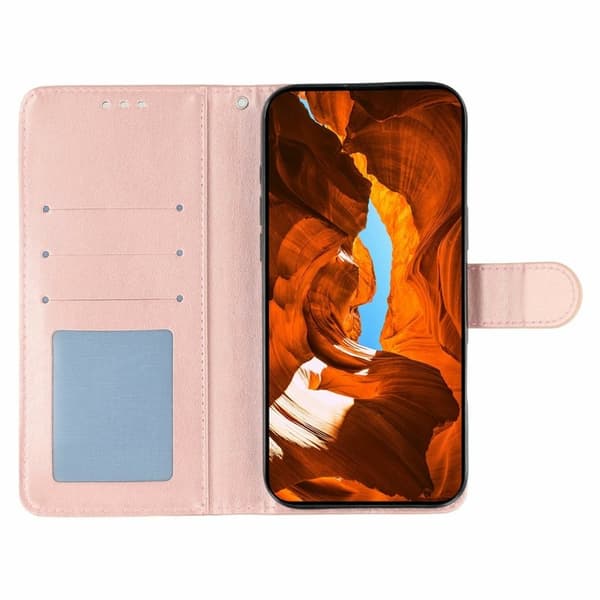 Oppo Find X9 Pro 5G Plånboksfodral Konstläder - Roséguld