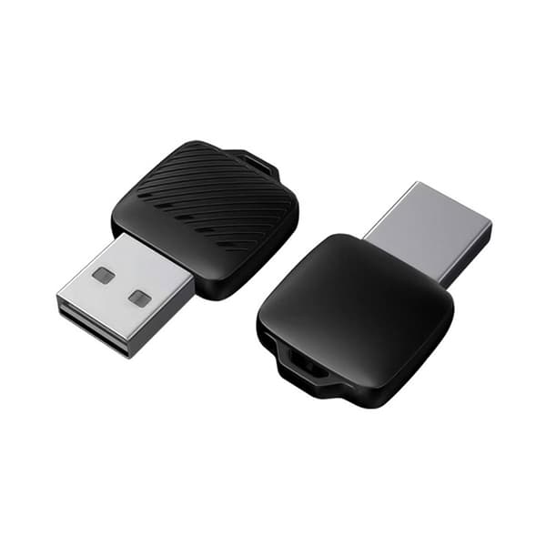 CarPlay 2in1 USB Mini Trådbunden Trådlös Adapter EC03 - Svart