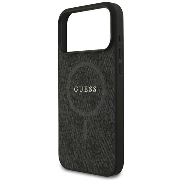 Guess telefontaske til iPhone 17 Pro Max MagSafe 4G Ring Classic Logo - Sort Svart