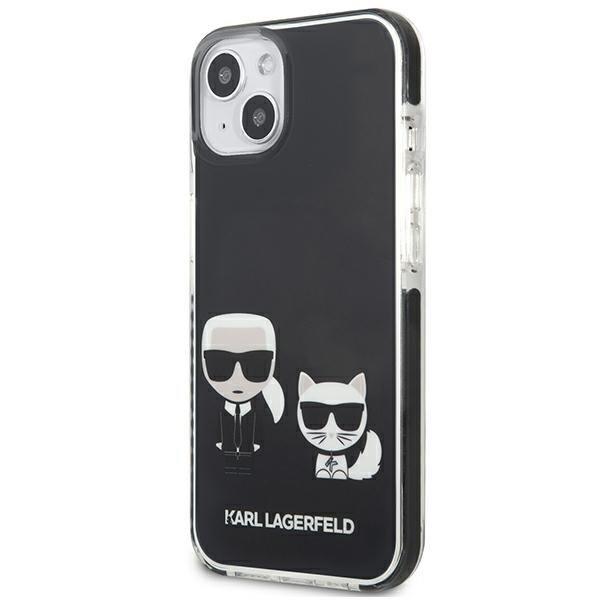 Karl Lagerfeld TPE Karl & Choupette Etui iPhone 13 Mini - Sort