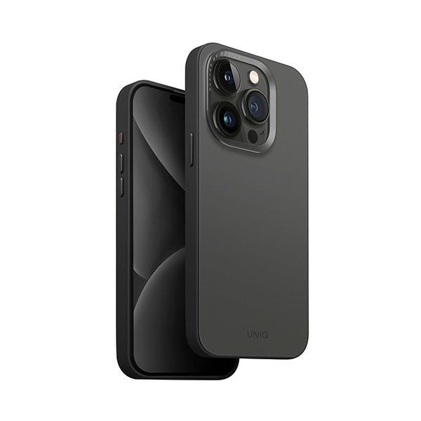 UNIQ Telefontaske til iPhone 15 Pro MagSafe Lyden DS - Grå-Sort