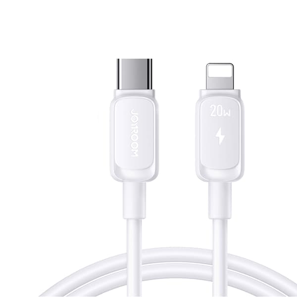 Joyroom USB-C till lightning kabel 20W 1.2m - Vit Vit