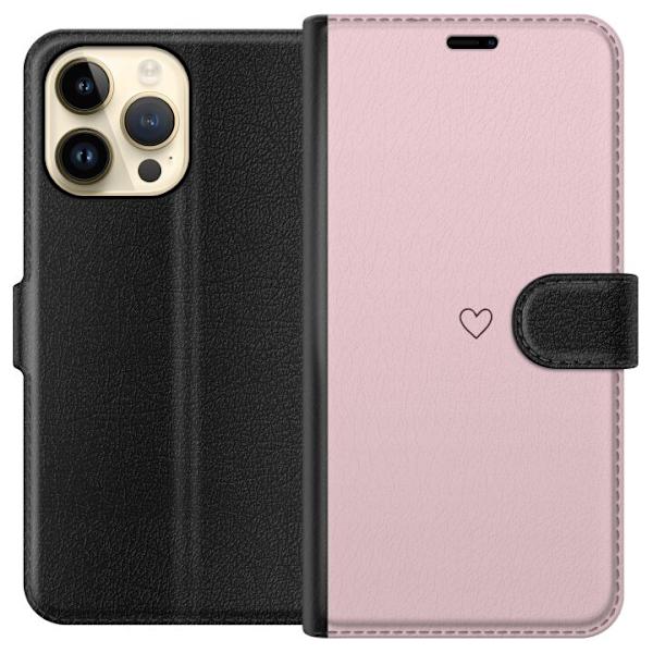 Pungcover til Apple iPhone 14 Pro Max med Lille Hjerte