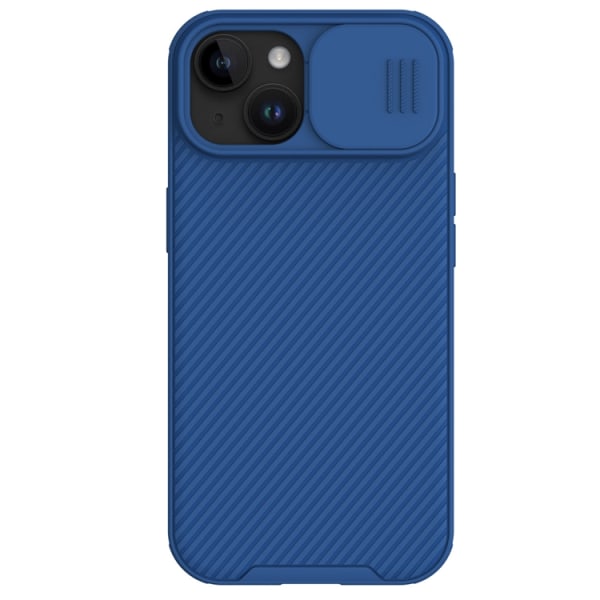 Nillkin iPhone 15 Plus -puhelimen suojakuori CamShield Pro Magnetic - sininen