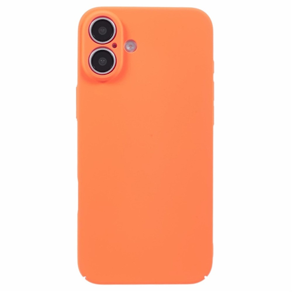 Mobilskal till iPhone 16 Plus Skin-Touch Rubberized PC - Orange Orange