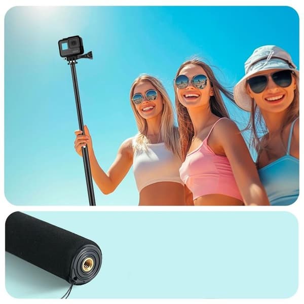 Tech-Protect Monopad/Selfie Stick GoPro/DJI - Svart Svart