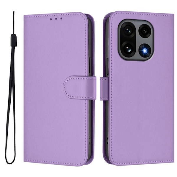 OnePlus 15 5G Plånboksfodral Solid Färg Konstläder Lila