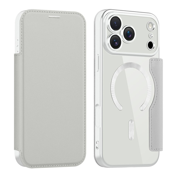 iPhone 17 Pro Plånboksfodral MagSafe RFID-Skydd - Grå Grå