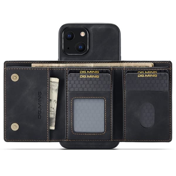 DG.MING M1 Series Mobilskal till iPhone 14 Plus 2-i-1 Magnetisk Svart
