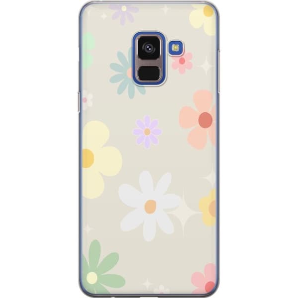 Mobilskal till Samsung Galaxy A8 (2018) med fejdande blommor