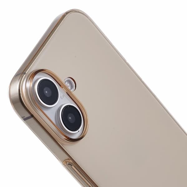 X-LEVEL Mobilskal till iPhone 16 Slim Hård PC Transparent Guld