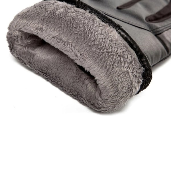 Insulated Mobil Touchvantar/Handskar i PU-läder För Herr (M/L) - Svart Svart