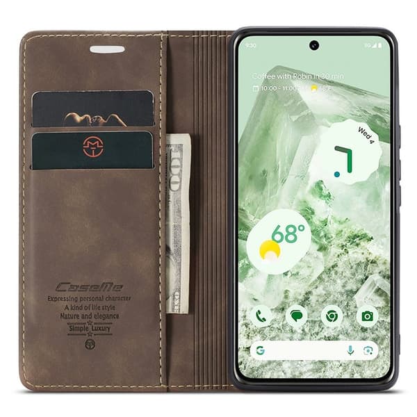 CASEME 013 Series Mobilskal till Google Pixel 8a Magnetiskt Brun