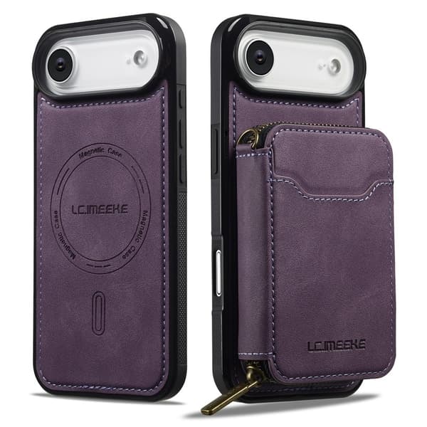 LC.IMEEKE L6 iPhone Air Plånboksfodral Konstläder - Lila