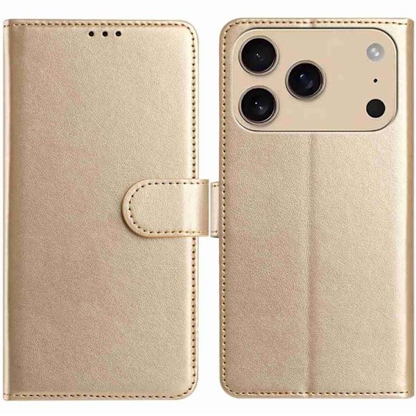 iPhone 17 Pro Plånboksfodral Folio - Guld Guld