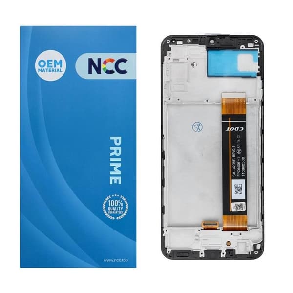 Galaxy A23 4G Skärm med LCD-display A235 NCC OEM Svart