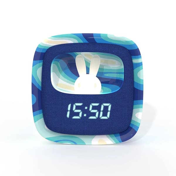 MOB Väckarklocka med Nattlampa Billy Clock - Blå våg Blå