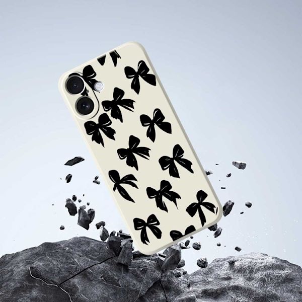 Mobilskal till iPhone 17 Bow Pattern Printing Straight - Lila Lila
