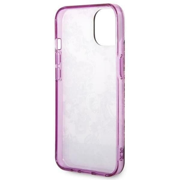 GUESS iPhone 14 Plus Skal Porcelain Collection - Fuchsia Rosa