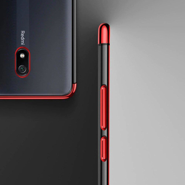 Kirkas kuori kehyksellä Xiaomi Redmi 8A:lle - Sininen