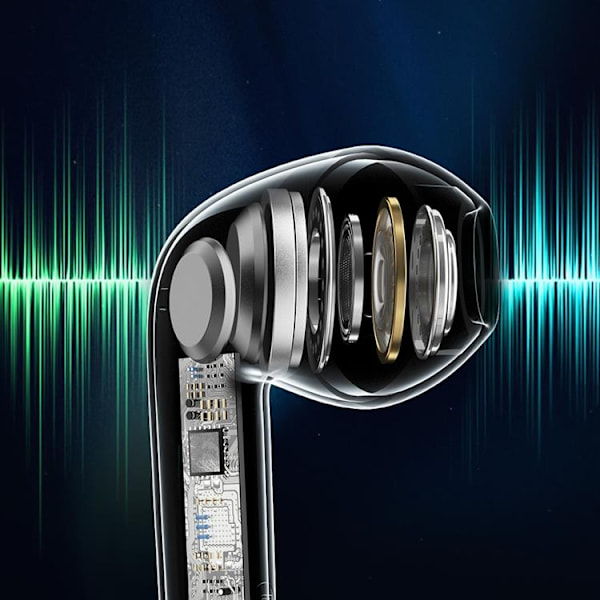 Dudao TWS In-Ear 5.3 Bluetooth Trådlös Hörlurar - Vit Vit