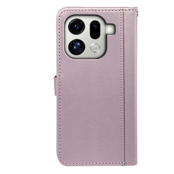 Oppo Find X9 Pro 5G Kortfack Plånboksfodral Konstläder - Roséguld