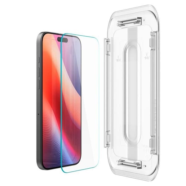 Spigen [2-Pack] iPhone 16 Pro/17/17 Pro Skärmskydd Härdat glas TR. EZ Fit Transparent