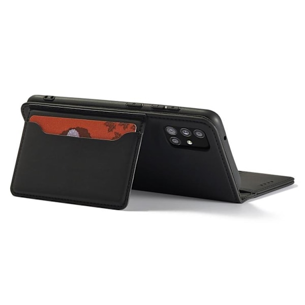 Galaxy A13 5G Plånboksfodral Magnet Stand - Svart Svart