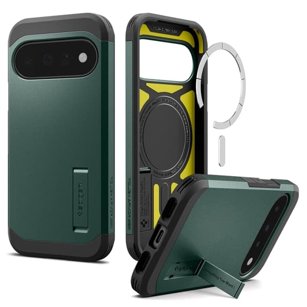 Spigen Mobilskal För Google Pixel 11 Magsafe Tough Armor - Abyss Grön