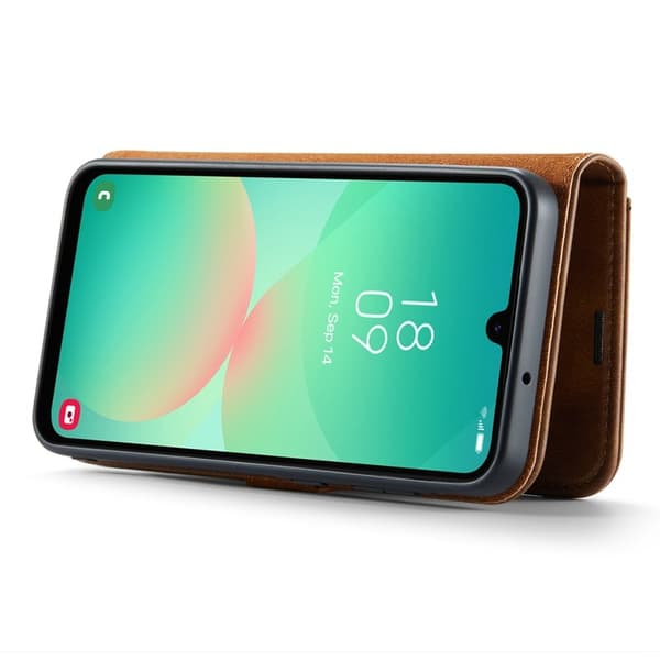 DG.MING Samsung Galaxy A26 5G Plånboksfodral Äkta läder - Brun