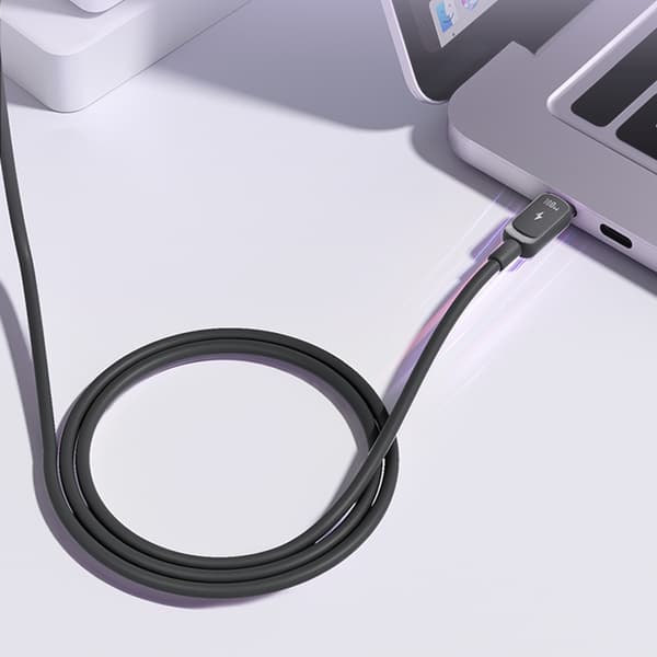 Joyroom USB-C till USB-C-kabel 100W 1,2m - Svart Black