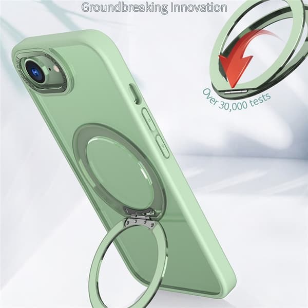 Mobilskal till iPhone 16e MagSafe TPU + Acrylic Kickstand - Grön Grön
