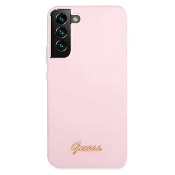 Guess Silicone Script Metal Logo Skal Galaxy S22 Plus - Lavender