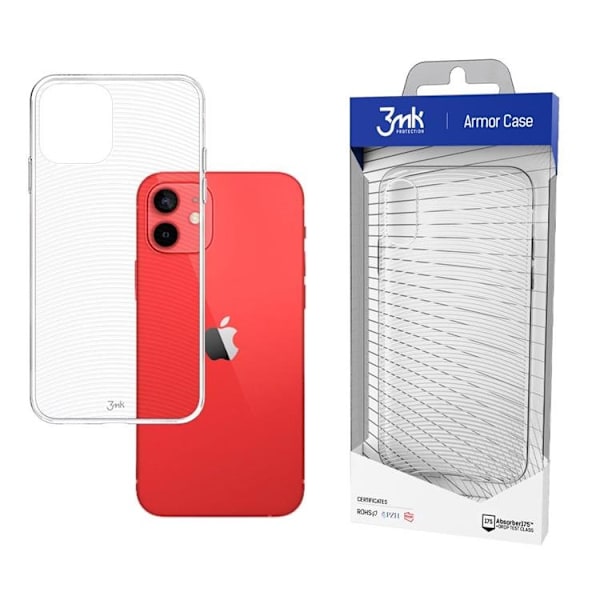 3MK Armor Case iPhone 12 Mini -kuori Transparent