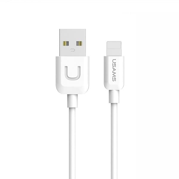 USAMS Kabel U-Turn lightning 1m vit 2A IPUSBXD02