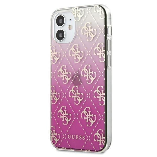 Guess Skal iPhone 12 mini Gradient - Pinkki Pink