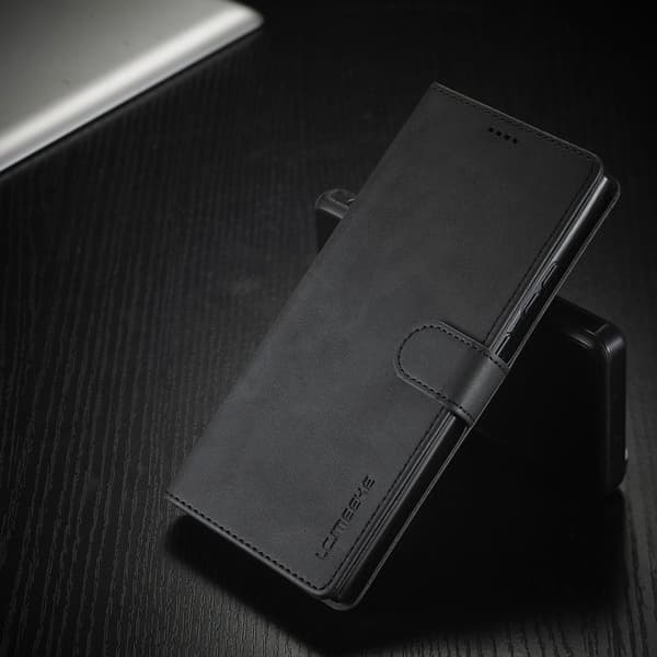 LC.IMEEKE Plånboksfodral för Samsung Galaxy Note20 - Konstläder - Svart