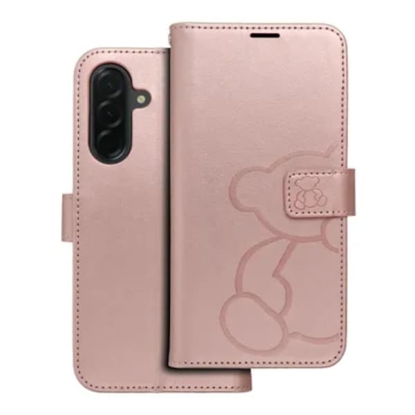 Galaxy S25 Edge Pung Etui Mezzo - Bamse Rosa Guld Roséguld