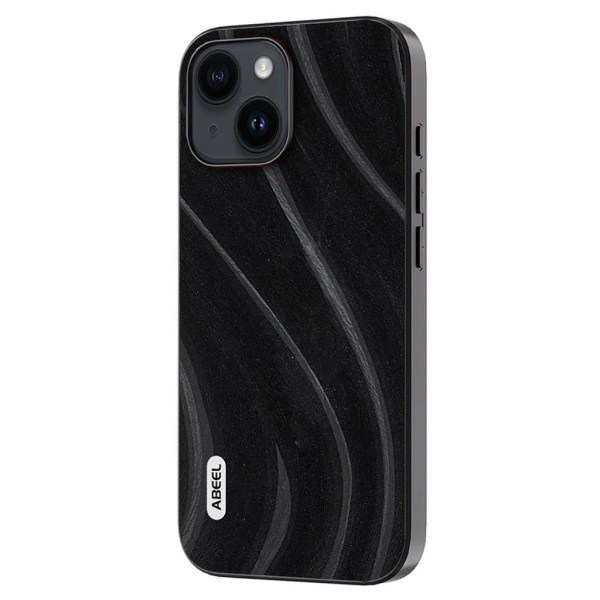 ABEEL iPhone 15 Plus -puhelimen suojakuori - musta