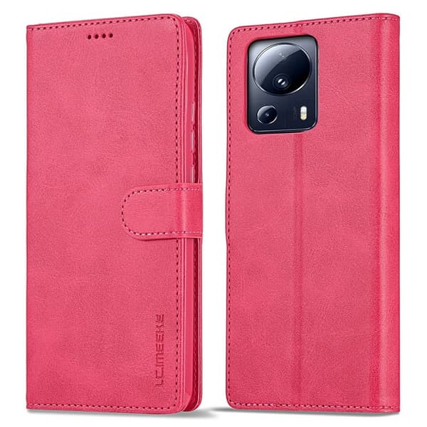 LC.IMEEKE Xiaomi 13 Lite Plånboksfodral i Konstläder - Rosa