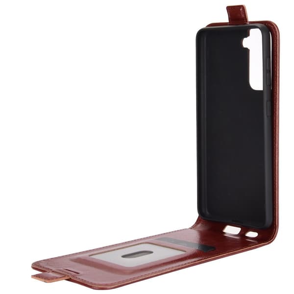 Flip mobilcover til Samsung Galaxy S21 Plus - Brun Brown