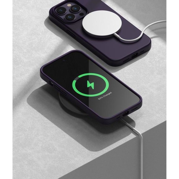 Ringke iPhone 14 Pro silikonikotelo - syvä violetti