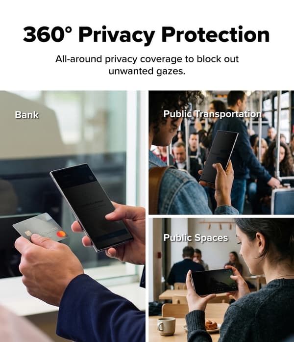 [2-Pack] Ringke Galaxy Z Fold 8 Ultra Skärmskydd Härdat Glas Privacy