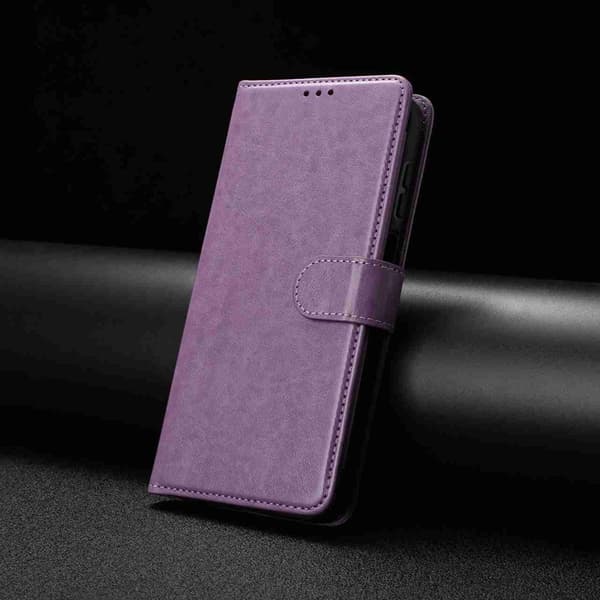 Samsung Galaxy S26 Pro Plånboksfodral Konstläder Folio Flip - Lila