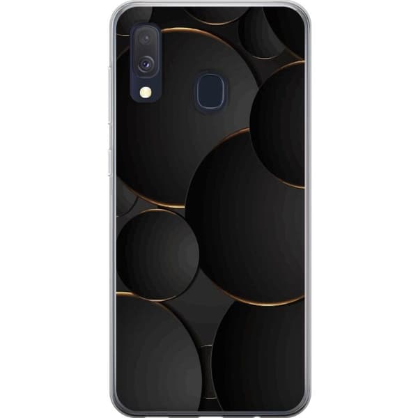 Telefontaske til Samsung Galaxy A40 med luksus cirkler